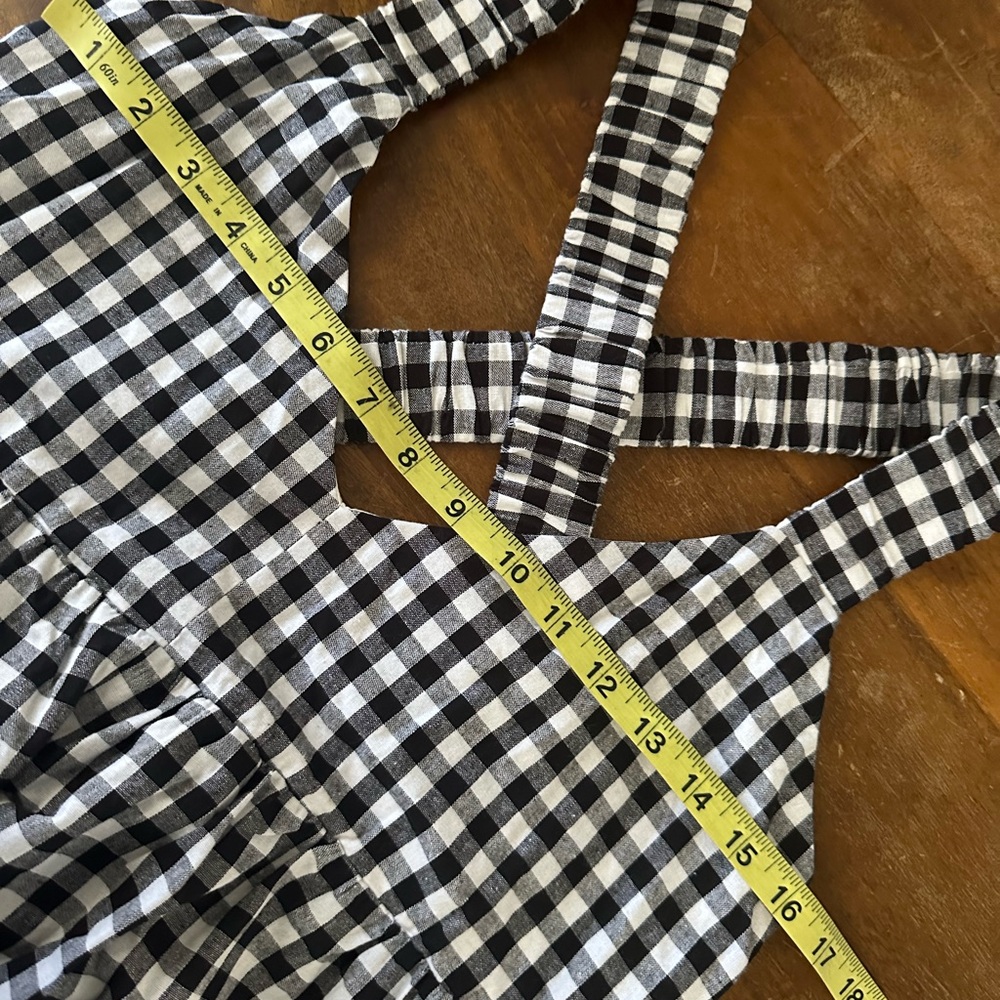 DISSH August Black and White Gingham Midi Dress ladies size 12 NWT - Picture 4 of 8